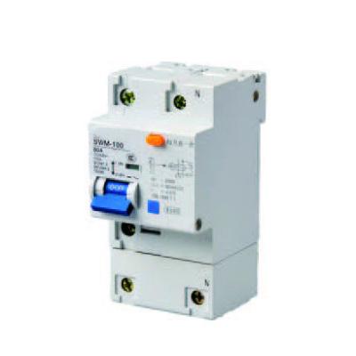 China SWMLE-100 Earth Leakage Circuit Breaker SERIES RCBO 1P 2P  Leakage Protector for Power Distribution Protection à venda