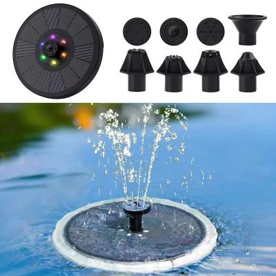 China 3W Lighted Wall Solar Floating Bird Bath Energy Power Water Garden Pond Fountain Submersible Pump Outdoor With Battery Backup LE zu verkaufen