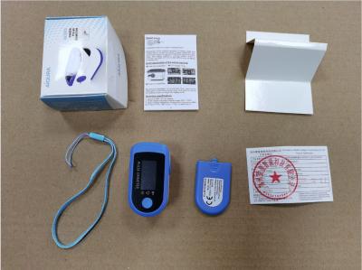 China Measured   Digital Fingertip Pulse Oximeter Spo2 Oxy Meter Rate Record for sale