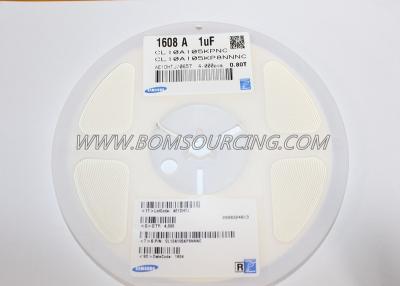 China talla 0603 de cerámica CL10A105KP8NNNC del condensador del soporte de la superficie de 10V 1uF en venta