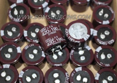 China LXQ Series General Purpose Capacitor 180uF 420V D30H25 ELXQ421VSN181MR25S for sale