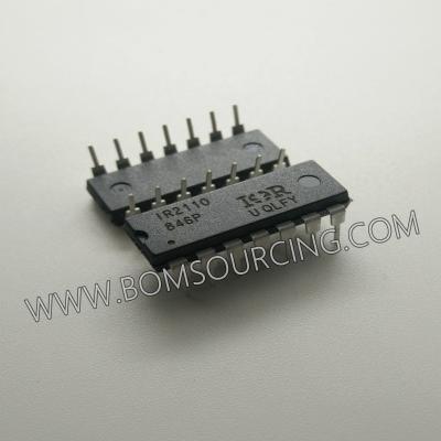 China 14 DIP Integrated Circuit Chip IR2110PBF IR2110 Half Bridge Gate Driver IC Non Inverting for sale