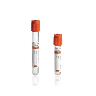 China Single Use Clot Activator Tube Blood Collection Tube Sterile Glass Disposal Vacuum Blood Collection Tube for sale
