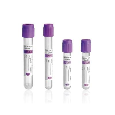 China Ø13×75mm Vacuum Blood Collection Vacutainer Tubes Ø13×100mm K3/K2 EDTA Blood Test Collection Tube For Medical Use à venda