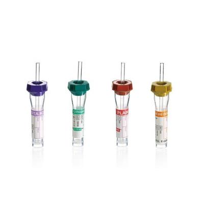 China Medical Disposable purple green red yellow cap Vaccum/Non-Vacuum Glass/Plastic EDTA Vacutainer Blood Collection Tube for sale