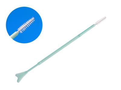 China PP Material Nylon Head Medical Cleaning Brush Cervix Brush Sampling Cytology Brush blue green white color for sale