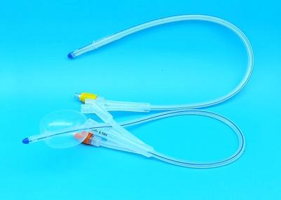 China Medical Supplies 3 Way Foley Catheter 8 Fr / 10 Fr / 12 Fr Size High Safety for sale