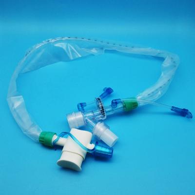 China Closed sputum suction tube closed suction catheter 72 H & 24 H FR 14 for sale