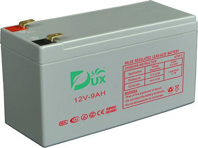 China Dux Battery AGM battery 12V 9AH lead acid battery VRLA battery long life battery seal acid maintenance free battery for sale