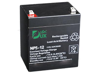 China Dux Battery AGM battery 12V 5AH lead acid battery VRLA battery long life battery seal acid maintenance free battery for sale