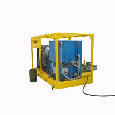 China Industrial High Pressure Washers 90kw Trailer Mounted Pressure Water Pumps for sale