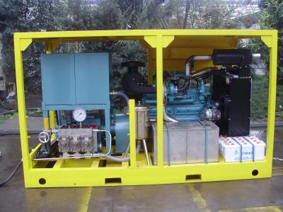 China 600bar 75kw Trolley High Pressure Cleaner Washer Engine Power Pressure Cleaning for sale