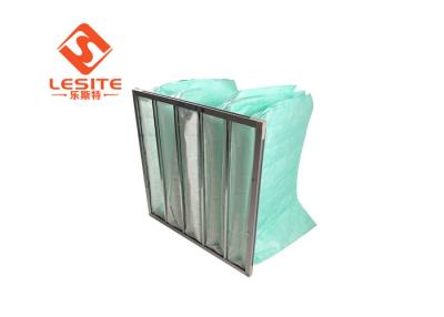 China Hospital Use Aluminum Alloy Frame Fiberglass F8 Bag Filter For AC for sale