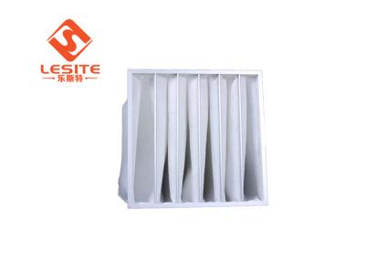 Chine filtre à manches en aluminium blanc de 1micron F5, filtre moyen d'efficacité à vendre