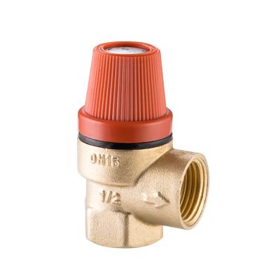 China 1/2'' CE Pressure Relief Safety Valve WRAS Approved For European Boiler Heating System Pipe for sale
