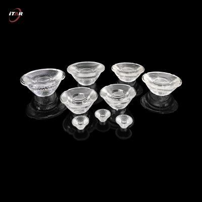China PMMA 22mm LED Optical Lenses Round Double Convex Structure For Flashlights à venda