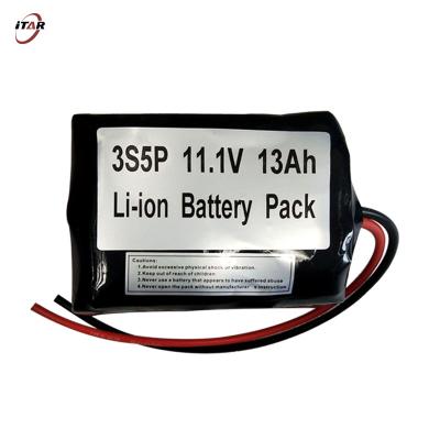 Cina 3S5P 18650 Li Ion Rechargeable Battery Packs 11.1V 13Ah 144.30Wh in vendita