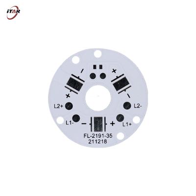 China Black Round LED MCPCB Board 35mm 3.0 Thermal Coefficient 40W For Light Te koop