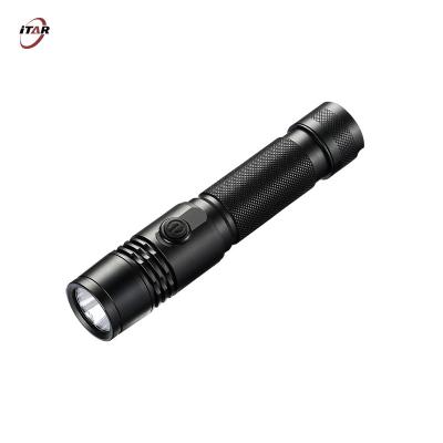 China Portable Waterproof Torch Light , IP65 USB Charging Flashlight With 18650 Battery for sale