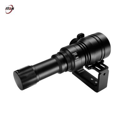 China Durable Scuba Diving Torch 400 Lumen Rechargeable 1.5KM Bright Long Runtime IP68 for sale