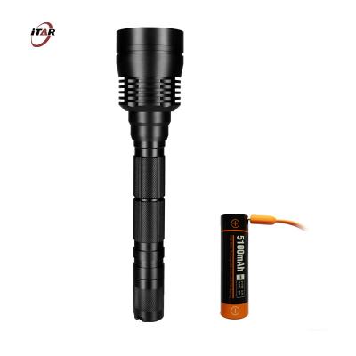 China 4500 Lumens Rechargeable LED Flashlight 800M Shooting Distance With Tail Button for sale