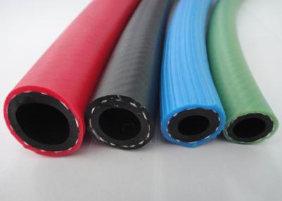 China Manguera de goma flexible durable, manguera azul del PVC para transferir el aceite agua-aire en venta