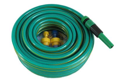 China Durable Garden PVC Hose / Pipe / Tubing With Sprayer Nozzle Gun Anti Abrasion for sale
