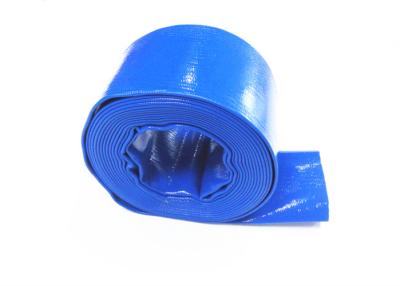 China 305mm 12 Inch Discharge PVC Layflat Hose / Lay Flat Plastic Tubing With Low Expansion for sale