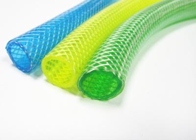 China Food Grade Flexible Clear PVC Braided Hose , Braided Water Hose Cold Resistant for sale