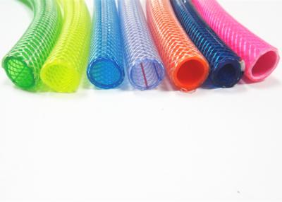 China 4 To 12 Bar High Pressure Pvc Polyester Braided Hose , Clear Vinyl Tubing for sale