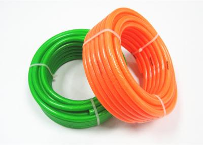 China Clear Reinforced Pvc Braided Hose , Plastic Braided Hose Pipe With Folding Resistance for sale