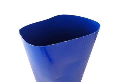 China Da mangueira plástica de Layflat do grande diâmetro mangueira azul da água do sapador-bombeiro do PVC à venda