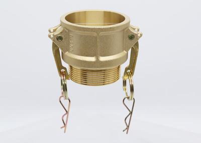 China Conectores rápidos de cobre amarillo A de las colocaciones de manguera del Camlock del hilo femenino/tipo de la válvula de B en venta