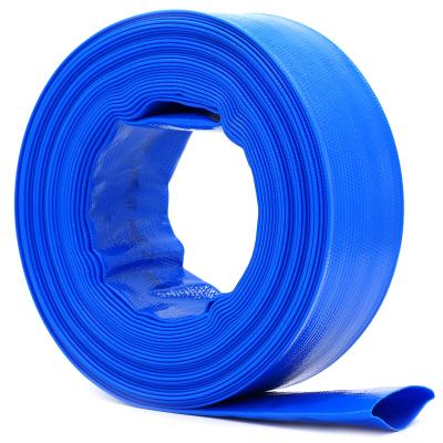 China 2 Inch by 100-Feet- General Purpose Reinforced PVC Lay-Flat Discharge and Backwash Hose - Heavy Duty and Durable for sale