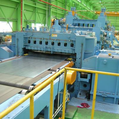 China Construction Works High Speed Stainless Steel Coil Uncoiling Leveling Shearing Line for sale