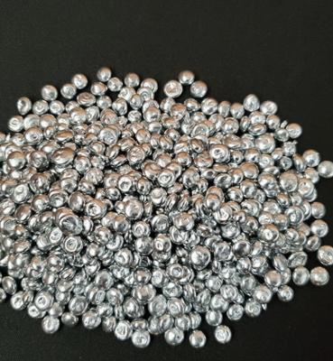 China 35 - 55HV Pure Zinc Shot Particles Zn ≥99.9% With Low Fe Al Cu Co for sale