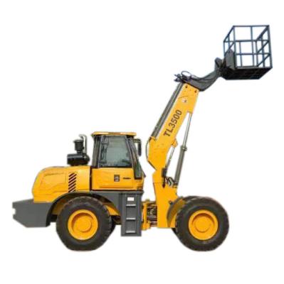 China Six Cylinder Telescopic Loader TL3500 Four Wheel Drive 3.5 Tons for sale