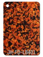 中国 1.2g/cm3オレンジ黒いきらめきのアクリルは1850x1040mmのホテルの装飾を広げる 販売のため