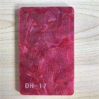 China O painel plástico acrílico da pérola vermelha plexiglás feito sob encomenda de um tamanho de 1/8 de polegada cobre 1.2g/cm3 à venda
