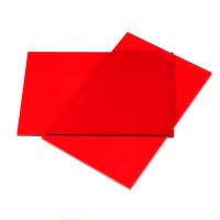 China Lightweight Translucent Red Acrylic Sheet 1050x1860mm Picture Frames Plexiglass for sale