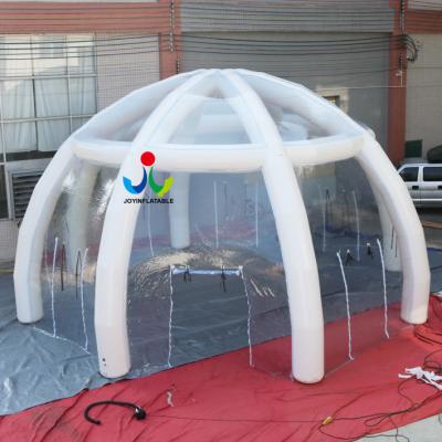 China 0.8mm PVC Inflatable Transparent Spider Air Tight Tent Dome Tents for Events for sale