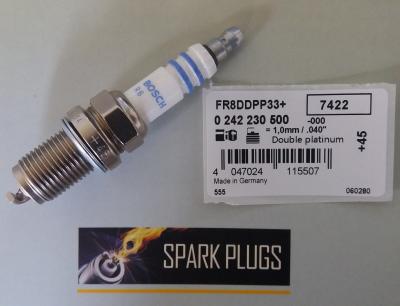 China BOSCH FR8DPP33 +45 Spark Plug OE 0242230500 for sale