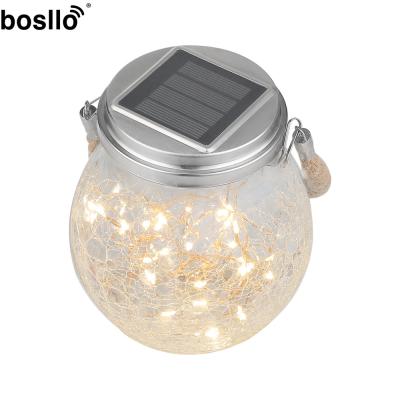 China 3000K Decorative Solar Lamp Solar Powered Lamp With Glass Plastic Cap for sale