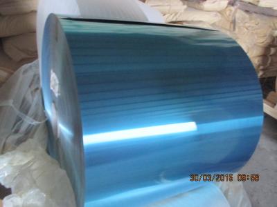China Alloy 1100, temper H24 Blue Hydrophilic Aluminium Foil for finstock with 0.105MM thickness for sale