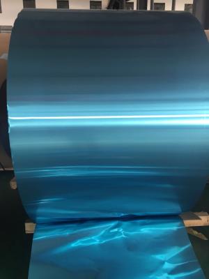China Blue , Golden Aluminium Strip 0.105MM Thickness Fin Stock In Heat Exchanger for sale