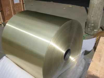 Chine Aluminium en aluminium enduit de climatiseur de couleur d'or époxyde de l'alliage 8079 pour le finstock avec 0.152mm (0.006