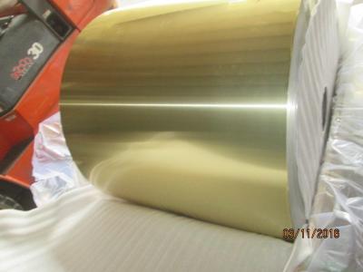 Chine Papier d'aluminium enduit d'époxyde d'or pour des actions d'aileron en alliage 8079, humeur H22, épaisseur 0,008