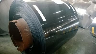 China Papel de aluminio industrial revestido hidrofóbico negro para la aleación 8011 del grueso de la acción 0.15m m de la aleta en venta