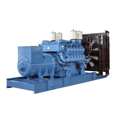 Quality Powered By MTU 1250 KVA 1000 KW Silent Type Diesel Generator Set Sound Proof for sale