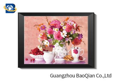 China Eco - friendly Flowers 3D Lenticular Pictures For Home Decoration A3 A4 Size for sale